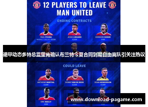 德甲动态多特总监里肯确认布兰特今夏合同到期自由离队引关注热议